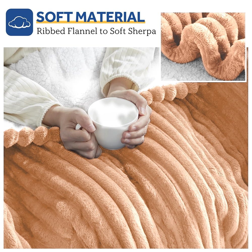 Electric Heated Blanket Twin size - 62"x84" Heating Blanket with 8 hours Auto-off, 10 Level Over-heat Protection, Soft Flannel