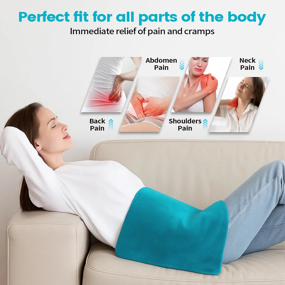 12" x 24" Heating Pad with 3 Heat Settings Auto Shut Off,Machine Washable Removable Cover Blue