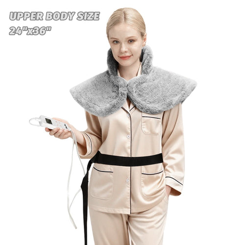 24"x36" Heating Pads for Neck and Shoulder, Back Heating Vest Fast Heating with 6 Heat Settings,Christmas Gift, Grey