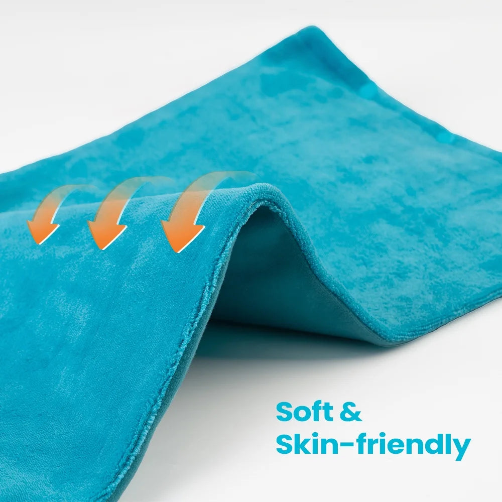 12" x 24" Heating Pad with 3 Heat Settings Auto Shut Off,Machine Washable Removable Cover Blue