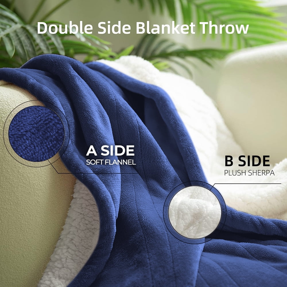 kibhous Electric Heated Throw Blanket 50''x60'' with 10 Heating Levels, Automatically Shut Down after 8h with Overheat Protection Machine Washable