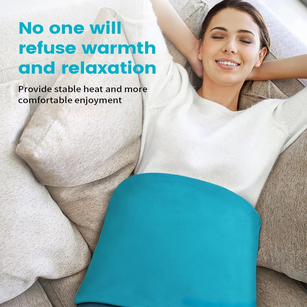 12" x 24" Heating Pad with 3 Heat Settings Auto Shut Off,Machine Washable Removable Cover Blue