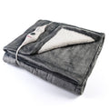Electric Heated Blanket 50''x60'' with 3 Heating Levels, Automatically Shut Down After 4h with Overheat Protection Machine Washable(Dark Gray)