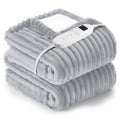 Electric Heated Blanket Twin size - 62"x84" Heating Blanket with 8 hours Auto-off, 10 Level Over-heat Protection, Soft Flannel
