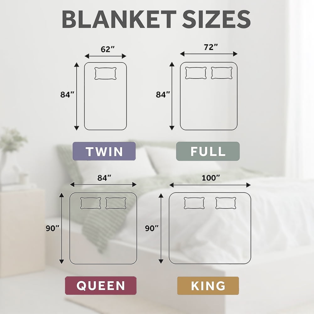 kibhous 84''X90'' Queen Size Electric Heated Blanket -with 6 Heating Levels , 20-Hour Selectable Auto Shut-Off (Orange)