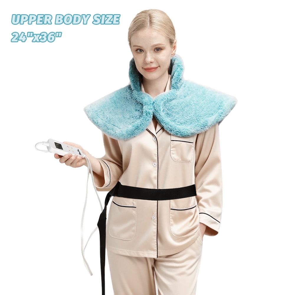 24"x36" Heating Pads for Neck and Shoulder, Back Heating Vest Fast Heating with 6 Heat Settings,Christmas Gift, Blue